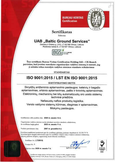 BGS DE Logistics License
