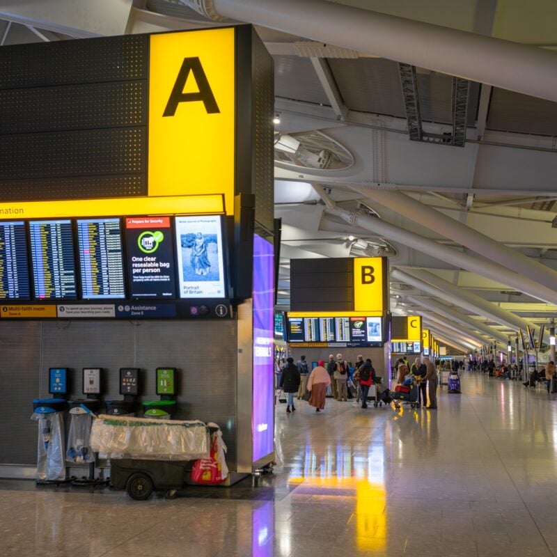 BGS services in London airport